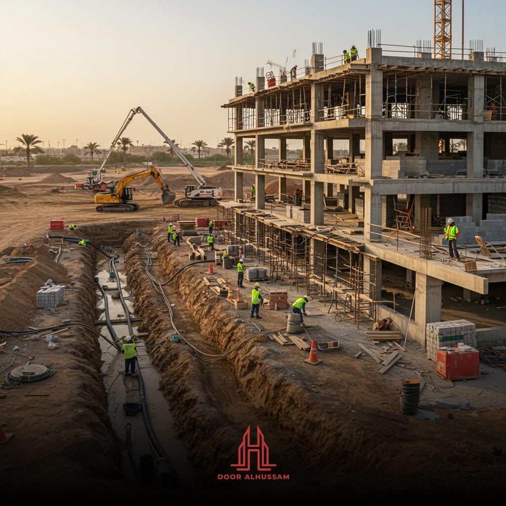 البناء والإنشاءات 10 بناء العظم (الهيكل الإنشائي للمباني)