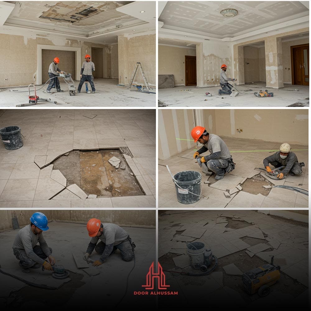 ترميم الأسقف والأرضيات